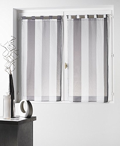 Voile bayadère riviera paire droite polyester b...