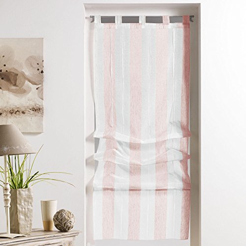 Hélios store forme droite tissé naturel polyest...