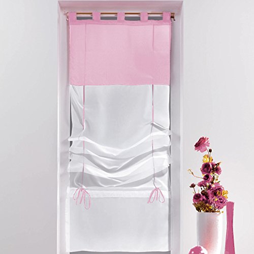 Store forme droite voile polyester blanc/dragée...