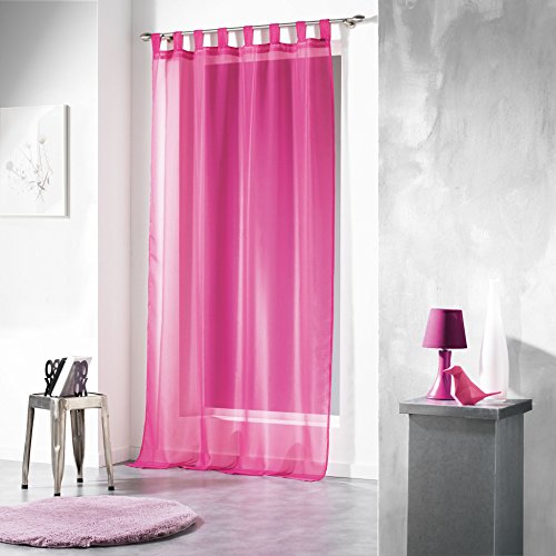 Panneau à passants polyester fuchsia 140 x 240 cm