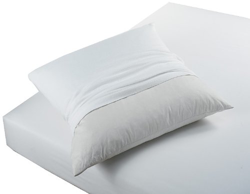 Protège oreiller molleton uni blanc 65 x 65 cm