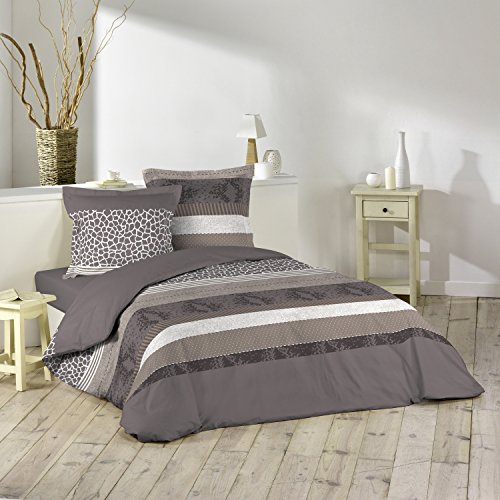 Parure de lit 2 personnes - imprimé serpentine ...