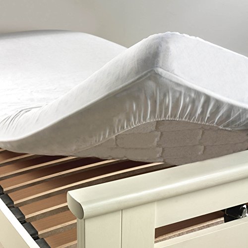 Protégé-matelas anti acarien molleton uni blanc...