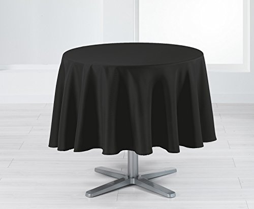 Punchy nappe polyester uni noir 180 x 180 x 180 cm 3574387214772 Douceur d'Intérieur Punchy nappe polyester uni noir 180 x 180 x 180 cm 3574387214772 Douceur d'Intérieur