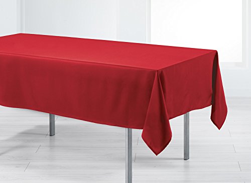 Punchy nappe polyester uni rouge 200 x 140 x 20...