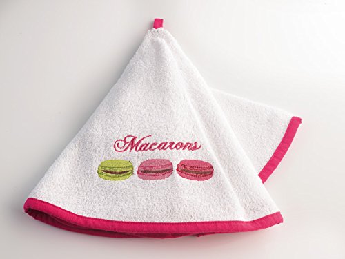 Décor Ligne Ligne Décor Délicieux Essuie-Main Rond Eponge Brodée Imprimé Coton Uni 8505 60 x 60 x 60 cm code EAN 3574387304428 