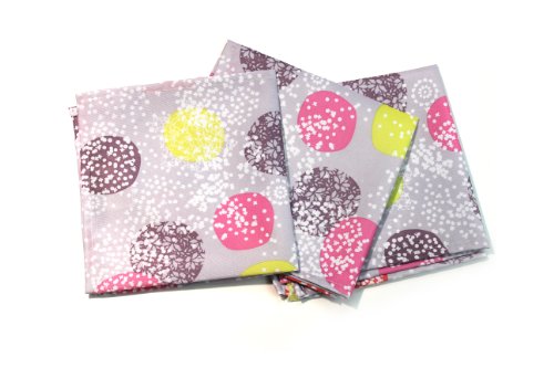 Lot de 3 serviettes imprimées vitamine - 40 x 40 cm 3574388200835 Lulu Castagnette