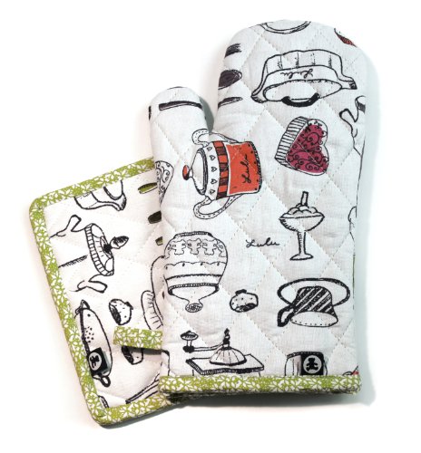 Lulu Castagnette Gant + manique - imprimé gourmandises 3574388200903 (3574388200903)