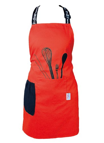 Tablier avec poche imprimé diner menu coton/polyester rouge 60 x 84 cm 3574388201351 Un Dîner Presque Parfait Tablier avec poche imprimé diner menu coton/polyester rouge 60 x 84 cm 3574388201351 Un Dîner Presque Parfait