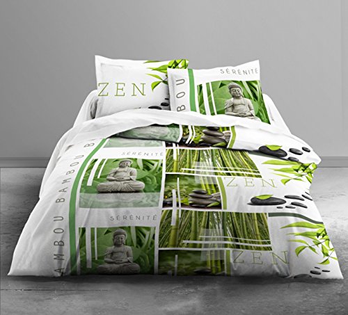 Today 015965 SERENITY Parure de lit avec Housse...