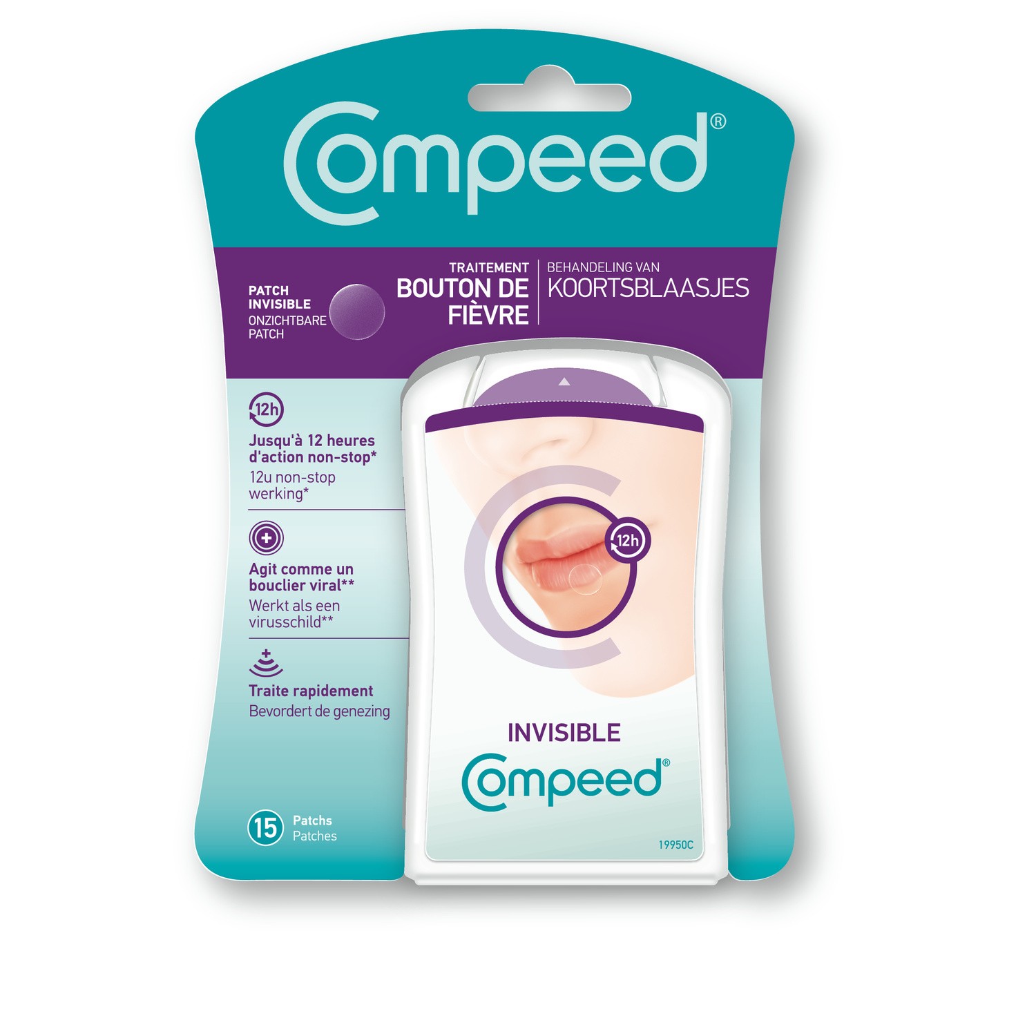 Pansements traitement bouton de fièvre invisibl...