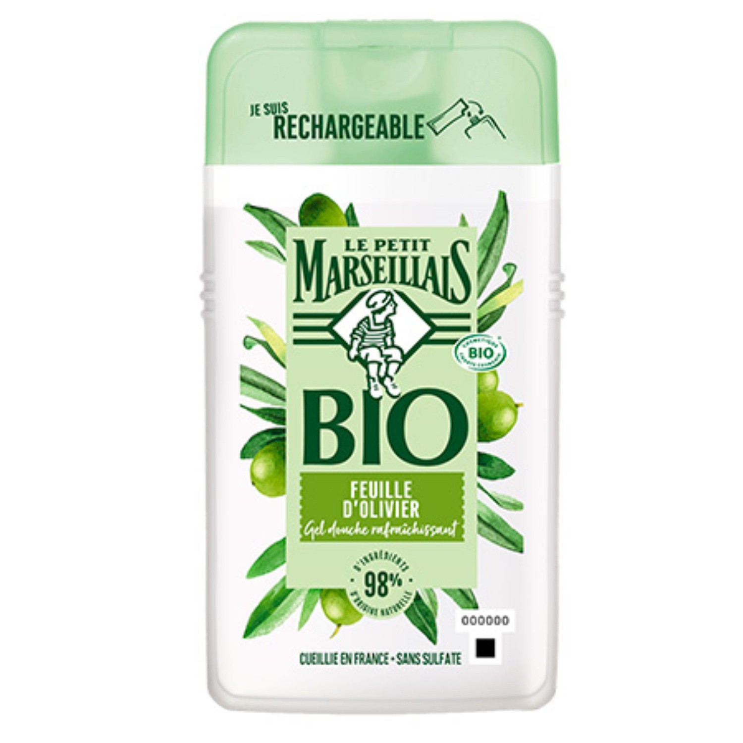 Gel douche feuille olivier Bio LE PETIT MARSEIL...