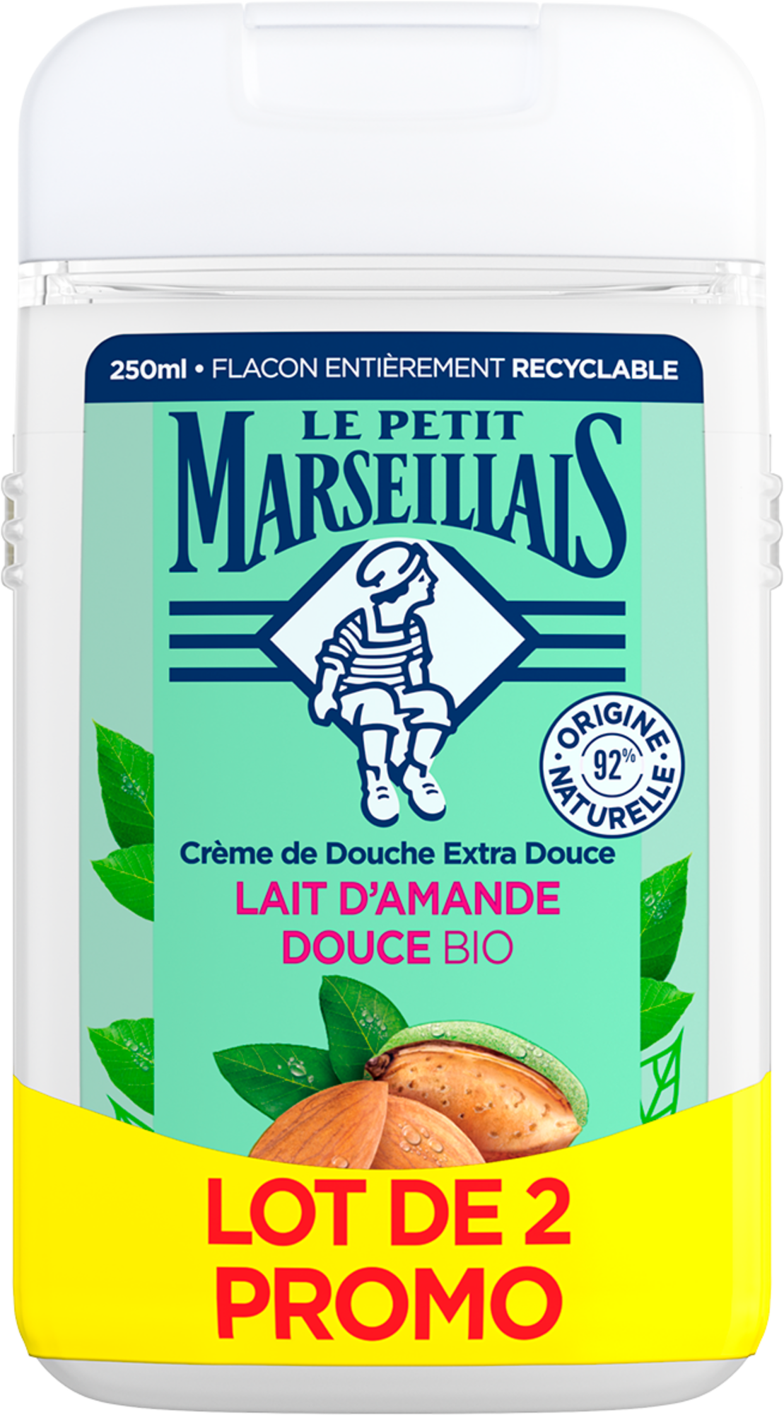 LE PETIT MARSEILLAIS EXTRA DOUX DOUCHE code EAN 3574661700908 