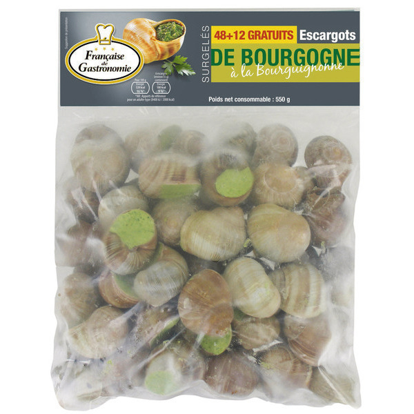 Escargots de Bourgogne à le Bourguignonne surgelés