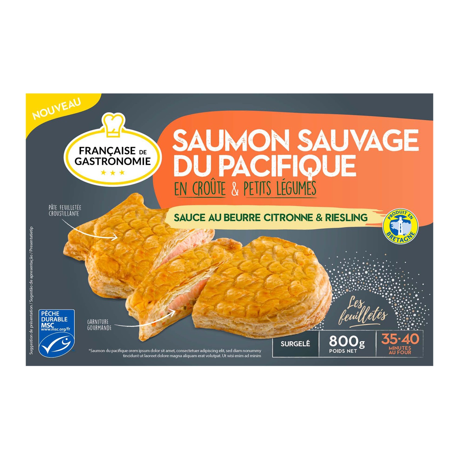 Saumon du Pacifique en croûte FRANCAISE DE GAST...