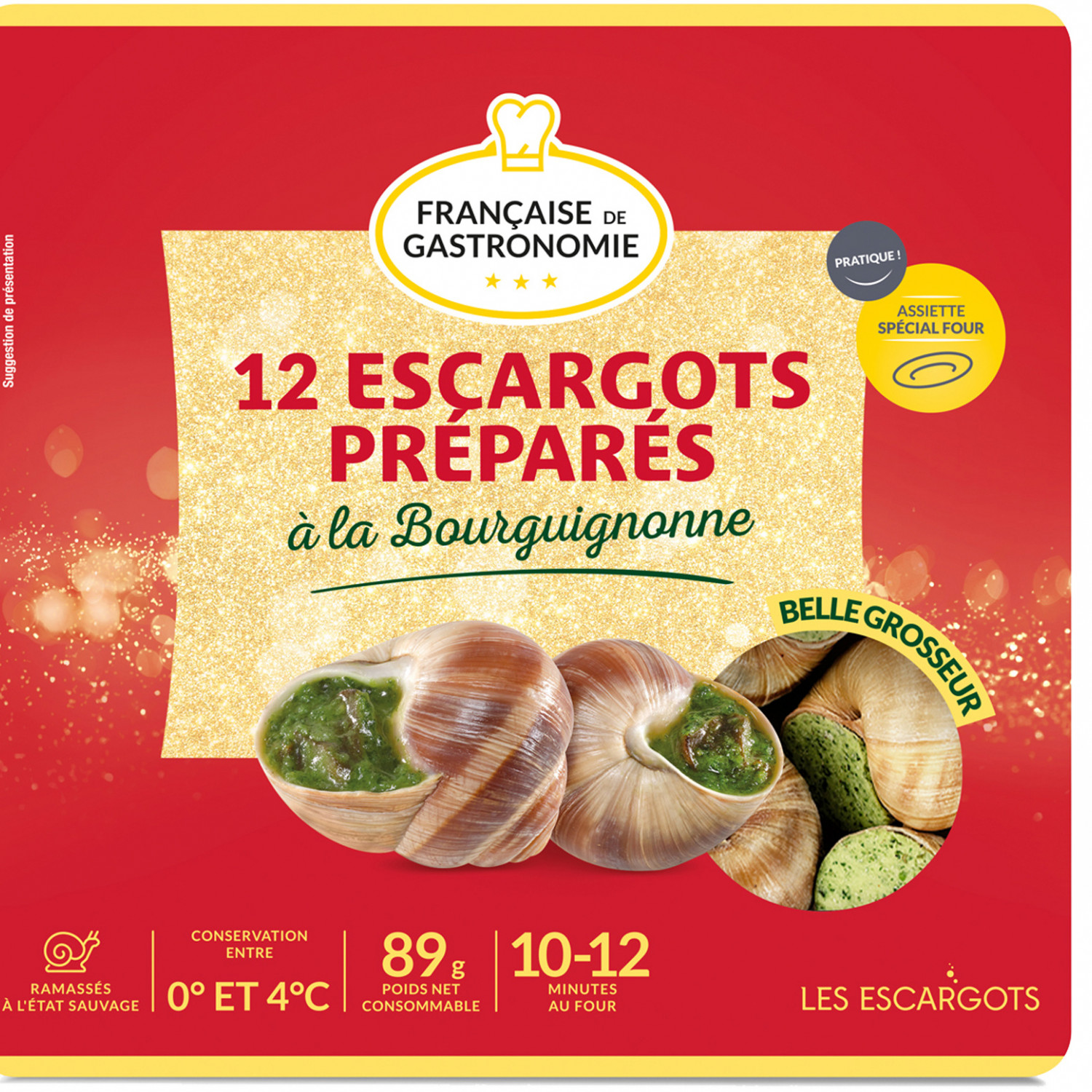 FRANCAISE GASTRONOMIE Escargots à la bourguignonne FRANCAISE GASTRONOMIE code EAN 3576280313217 
