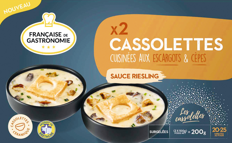 2 CASSOLETTES ESCARGOTS CEPES FDG