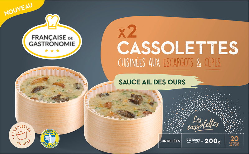 2 CASSOLETTES CUISINÉES AUX ESCARGOTS ET CÈPES ...