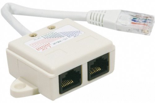 Doubleur RJ45 male vers 2 x femelle 0.15m (télé...