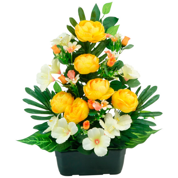  Jardinière Renoncule Alstroemeria Roses Et Ficus Artificiels code EAN 3578250059101 