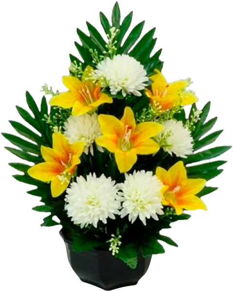 Composition Jardinière Artificielle De Roses Et...