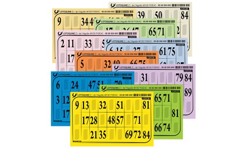 500 cartons souples - LOTO / BINGO
