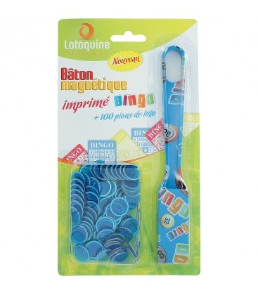 Bâton Magnétique Multicolore BINGO + 100 pions ...