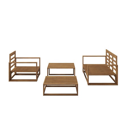 BEAU RIVAGE Salon De Jardin Camila Bois D'acacia Coloris Écru 4 Places 3584179049253 BEAU RIVAGE BEAU RIVAGE Salon De Jardin Camila Bois D'acacia Coloris Écru 4 Places 3584179049253 BEAU RIVAGE