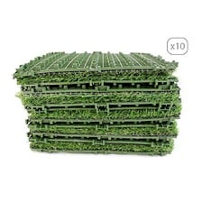 BEAU RIVAGE BEAU RIVAGE Lot de 10 dalles de gazon 30x30 cm vert code EAN 3584179057333 