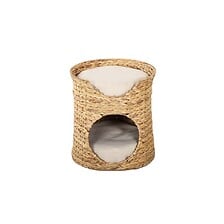 Panier rond CRONOS pour chat en jonc de mer cou...