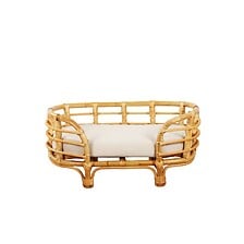 Panier ovale THEMIS pour chien et chat en rotin...