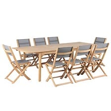 BEAU RIVAGE BEAU RIVAGE Ensemble table et chaises de jardin ENNA en bois d'eucalyptus ... code EAN 3584179070684 