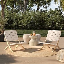 BEAU RIVAGE BEAU RIVAGE Lot de 2 fauteuils de jardin MATERA en bois d'acacia FSC blan ... code EAN 3584179070714 