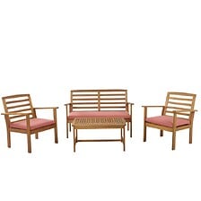 BEAU RIVAGE BEAU RIVAGE Salon de jardin LOMA en bois d'acacia 4 places coloris terrac ... code EAN 3584179070776 