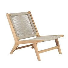 BEAU RIVAGE BEAU RIVAGE Fauteuil de jardin AMILA en bois d'acacia FSC blanchi et cord ... code EAN 3584179086524 
