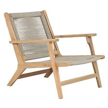 BEAU RIVAGE BEAU RIVAGE Fauteuil de jardin AMILA en bois d'acacia et corde beige avec ... code EAN 3584179086531 