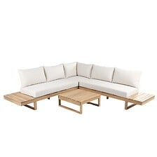 BEAU RIVAGE BEAU RIVAGE Salon de jardin MONTANA 5 places en bois d'acacia FSC blanchi ... code EAN 3584179086555 