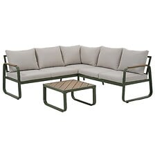 BEAU RIVAGE BEAU RIVAGE Salon de jardin CAYO 5 places en aluminium et bois d'eucalypt ... code EAN 3584179087057 