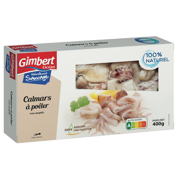 GIMBERT CALAMARS À POÊLER SURGELÉS 
 code EAN 3586410423471 