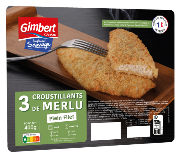 CROUSTILLANT DE MERLU SURGELÉ 
