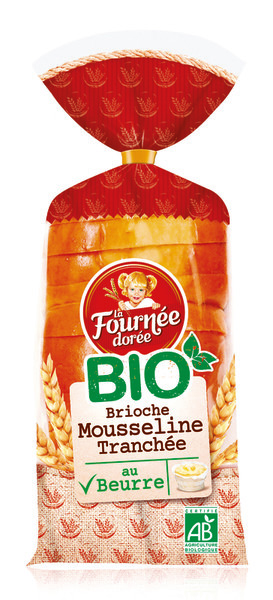 BRIOCHE MOUSSELINE TRANCHÉE BIO LA FOURNÉE DORÉE