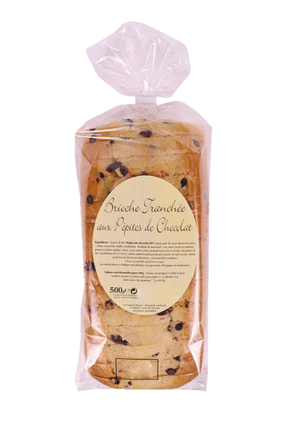 LES RENARDISES BRIOCHE TRANCHÉE AUX PÉPITES DE CHOCOLAT
 code EAN 3587220002627 