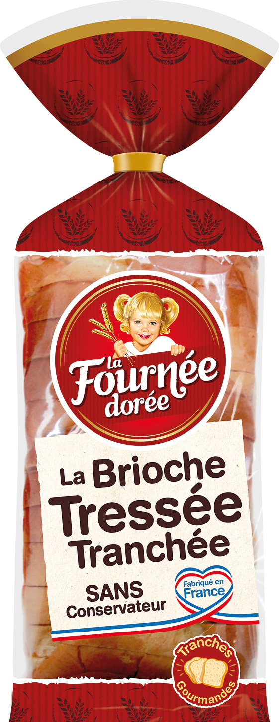  BRIOCHE TRESSE TRANCHEE LA FOURNEE DOREE code EAN 3587220003822 