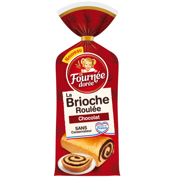 Brioche roulée au chocolat