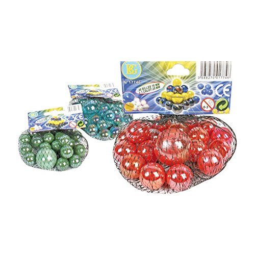 20 billes verre + 1 calot