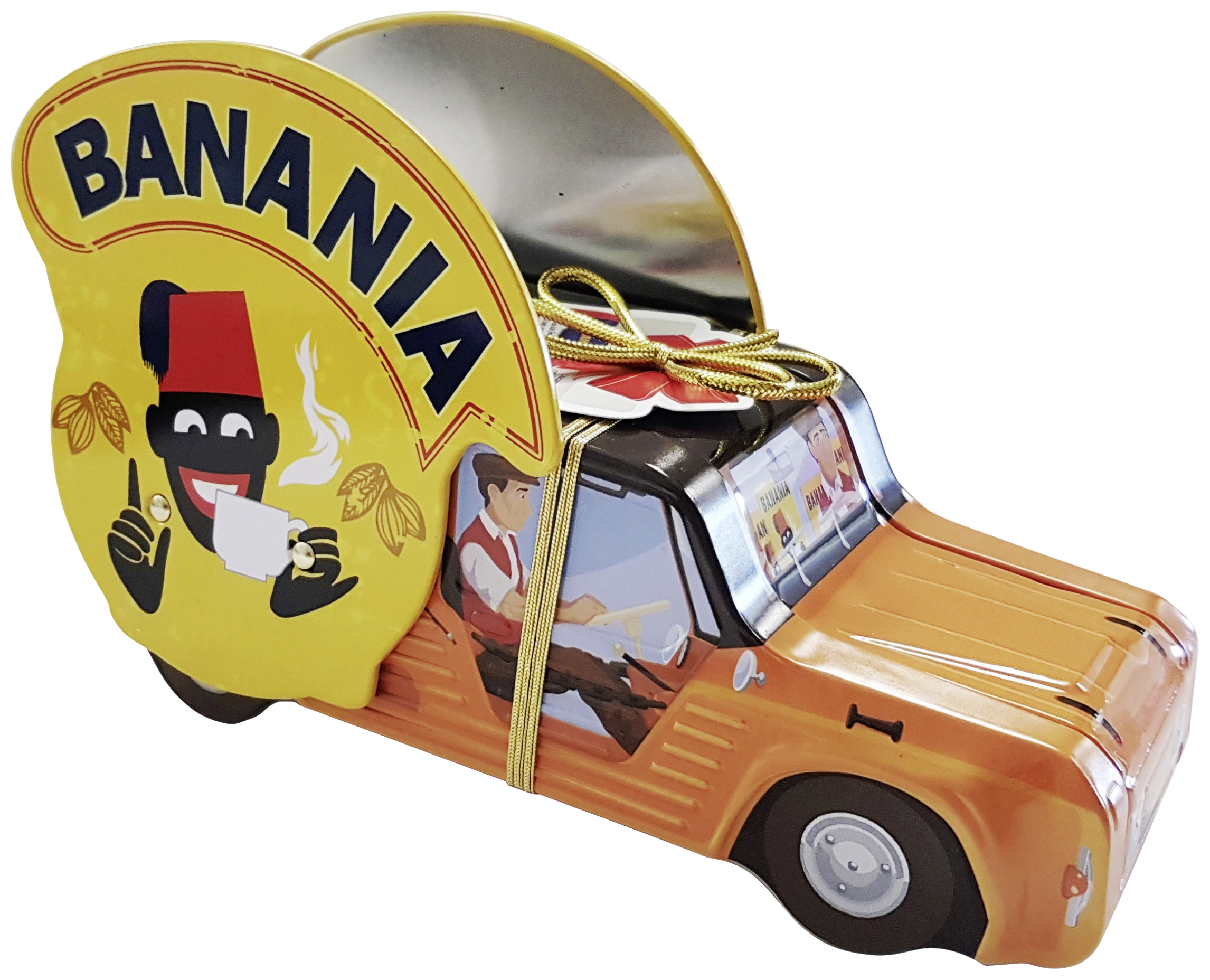 Mehari Tour de France garnie de chocolats Banania