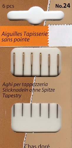 6 Aiguilles Tapisserie Point de croix Taille 24