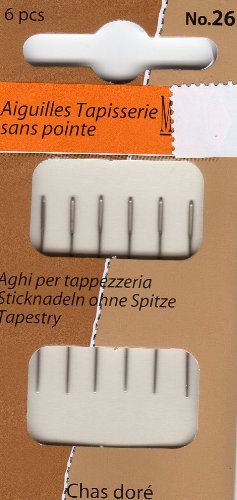 6 Aiguilles Tapisserie Point de croix Taille 26