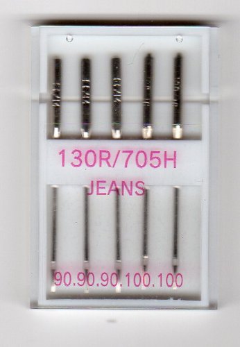 5 Aiguilles machine à coudre Spécial Jeans