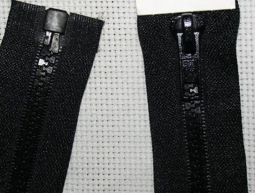 Fermeture éclair à glissière Coloris Noir 65 cm